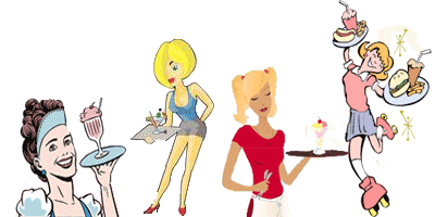 Waitress banner for PDG party page