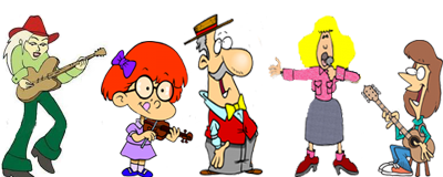 5 Musicians banner for the PDG party page.