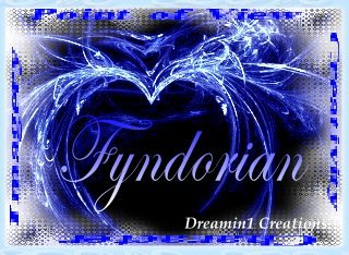 Blue fractal Heart Fyndorian
