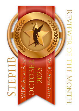 Reviewer of the Month ribbon for the Angel Army 